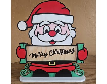 Santa with sign 2
