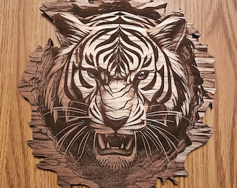3D illusion Tiger