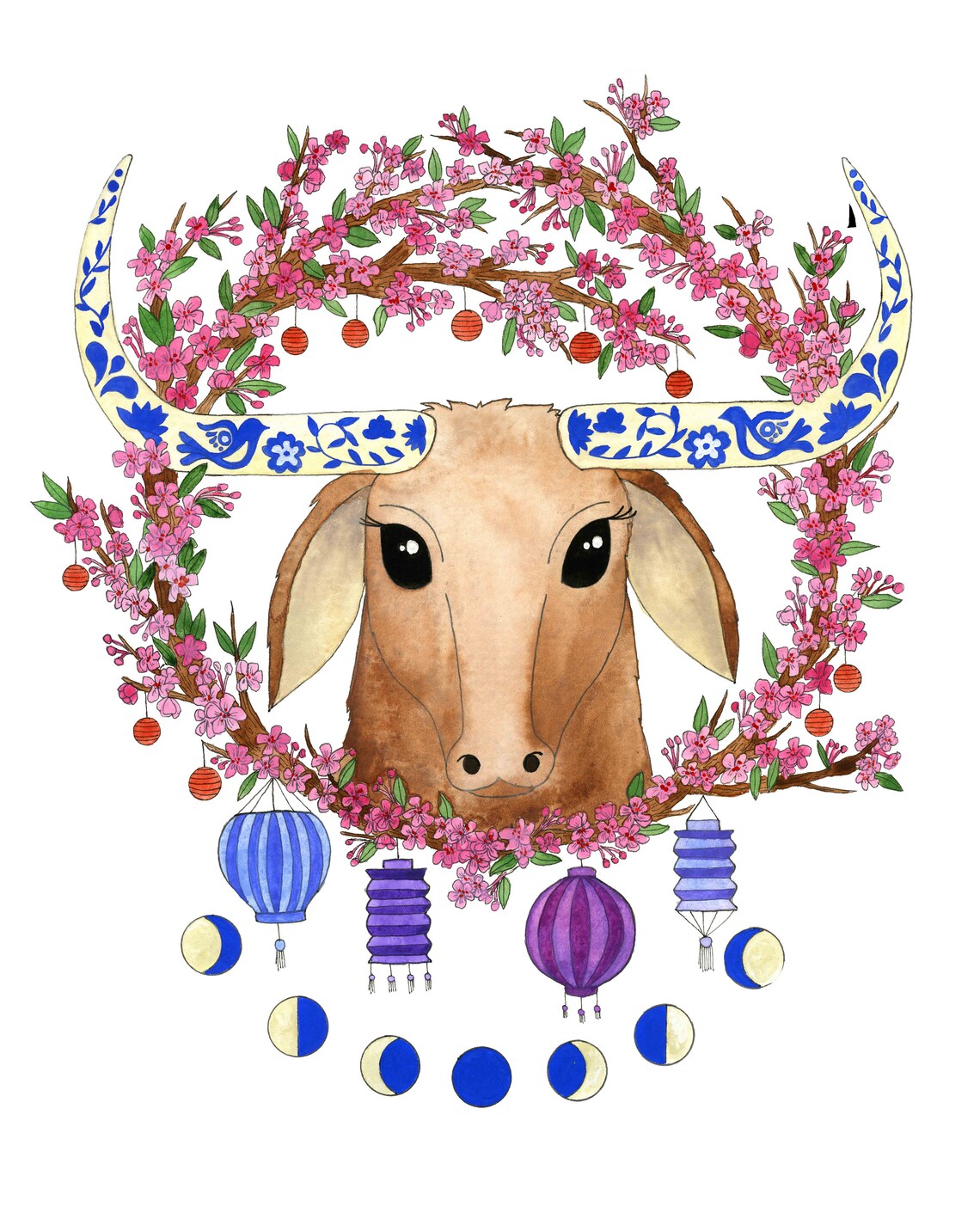 Year of the ox – the lunar new year – dazzle novelties Lunar Ox print Lunar New year Chinese Zodiac Year of | Etsy