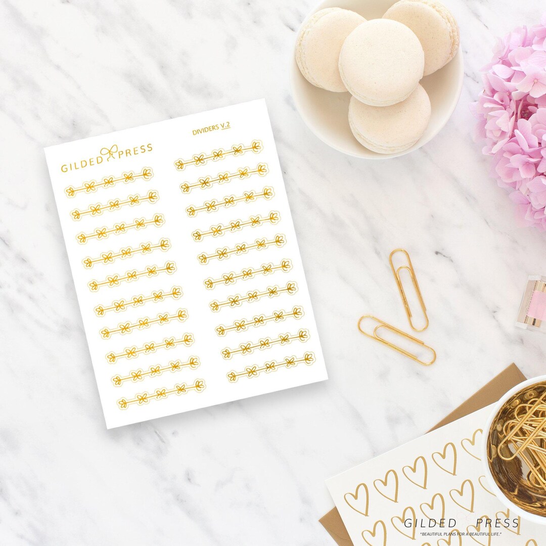 CLEAR OUT SALE // Divider Planner Stickers V.3 – Cute Decorative ...