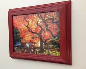 Flat Designs Colonial Red Frame with hidden storage