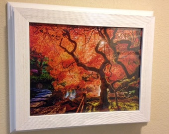 Flat Designs White Frame with hidden storage and magnetic locking system
