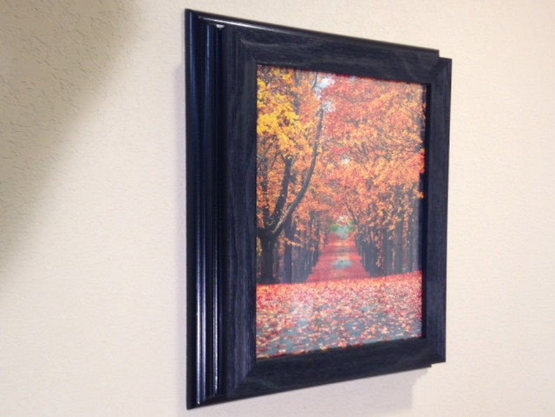 Black Frame with hidden storage and magnetic locking system
