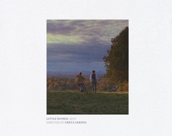 Little Women T-shirt- Jo and Laurie Hill Scene- Tumbler Grainy