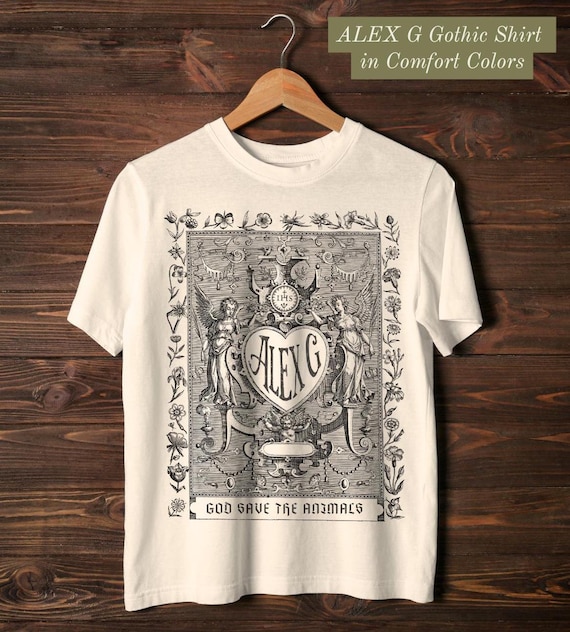 Alex G Shirt- God Save the Animals Gothic Angels- Alex G Merch- Minimalist Line Art Band Tee- Sandy Alex G Hoodie- Comfort Colors T-shirt