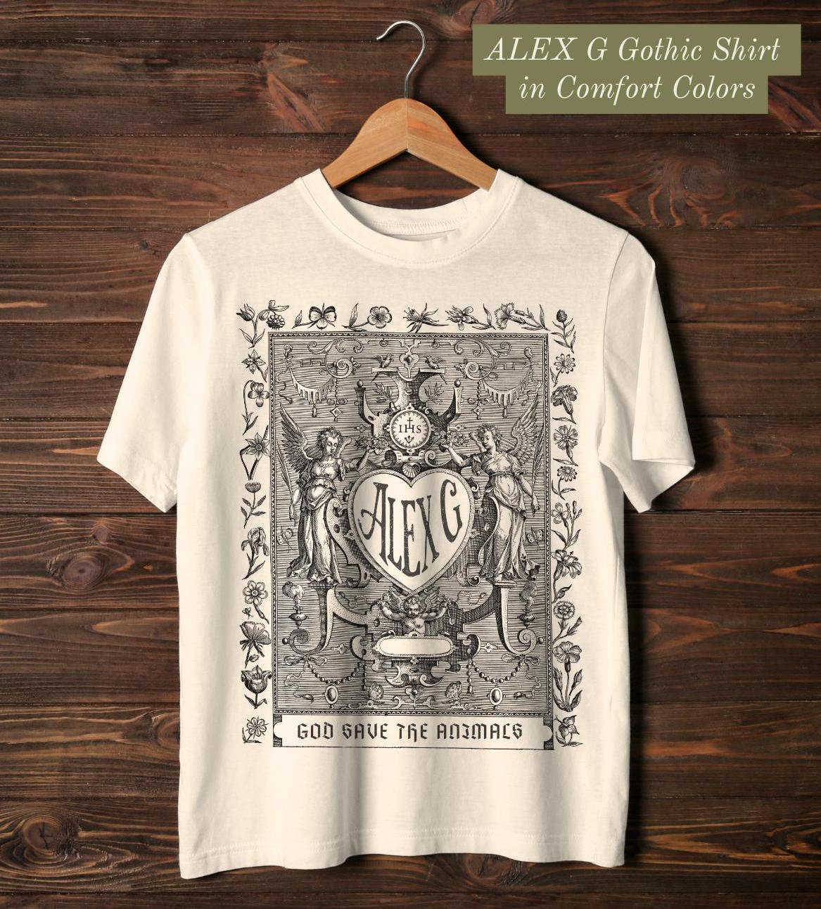 Alex G Shirt- God Save the Animals Gothic Angels- Alex G Merch