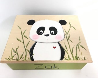 panda, memory box, keepsake box, baby keepsake box, child