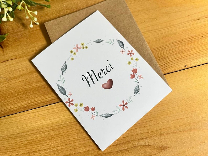 Cartes de remerciements pour professeur, éducatrice Fleurs/flowers