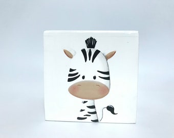 Animals, piggy bank, gift, baby, zebra, coins