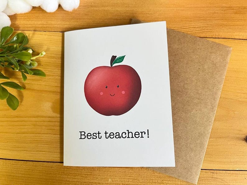 Cartes de remerciements pour professeur, éducatrice image 7
