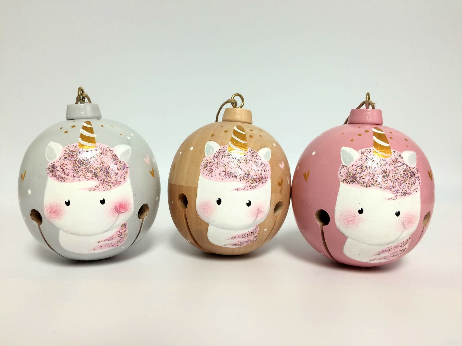 Christmas Ball Ornament Unicorn Baby Personalized Gift Etsy