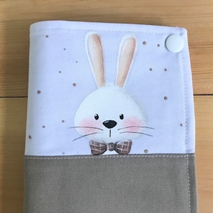 Protège carnet de santé, lapin, étui, étui pour carnet de vaccination, personnalisation