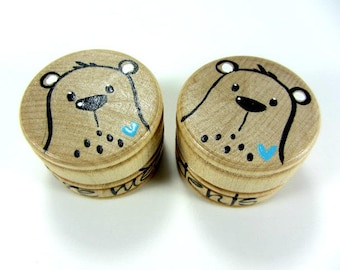 Petite boît ,Ma première mèche,  La fée des dents, petit ours, wood