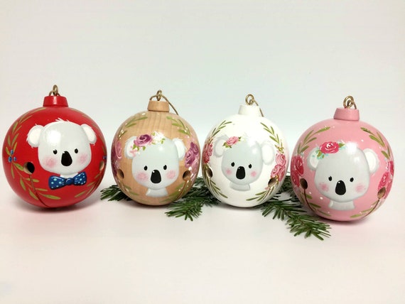 Boule De Noël Personnalisée Ornement Cadeau Koala Premier Noel