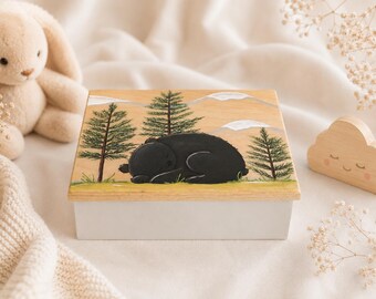 Personalized Baby Keepsake Box | Baby Memory Box | Hand Painted Baby Keepsake | Baby Shower Gift
