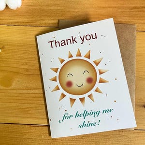 Cartes de remerciements pour professeur, éducatrice image 8