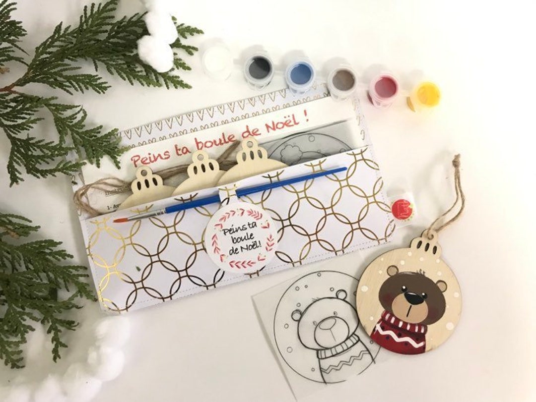 Painting Kit DIY Christmas Balls Painting DIY Set Etsy