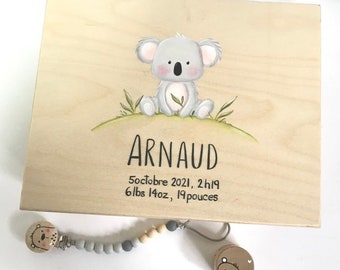 Koala Memory box, keepsake box, baby, child memory box