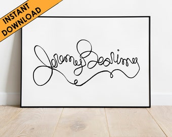 Jeremy Bearimy, The Good Place, downloadable art, printable art, TV quote, humorous quote, funny quote, printable wall art, unique gift