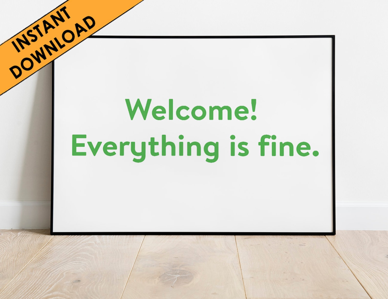 Everything is Fine the Good Place Downloadable Art Etsy