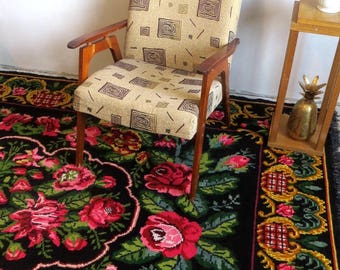 rose kilim rug floral rug tapis kilim aux roses wool rug beni ourain rugmorrocan rugslarge area rugsbohemian rugscolorful rugs - Tapis Kilim rose kilim rug floral rug tapis kilim aux roses wool rug beni ourain rugmorrocan rugslarge area rugsbohemian rugscolorful rugs - Tapis Kilim