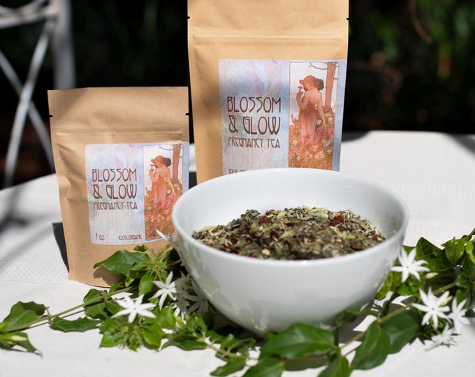 Blossom & Glow – Organic Pregnancy Tea for Expecting Mothers