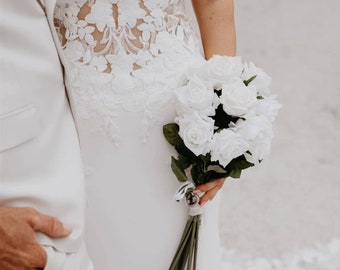 White latex rose, bouquets