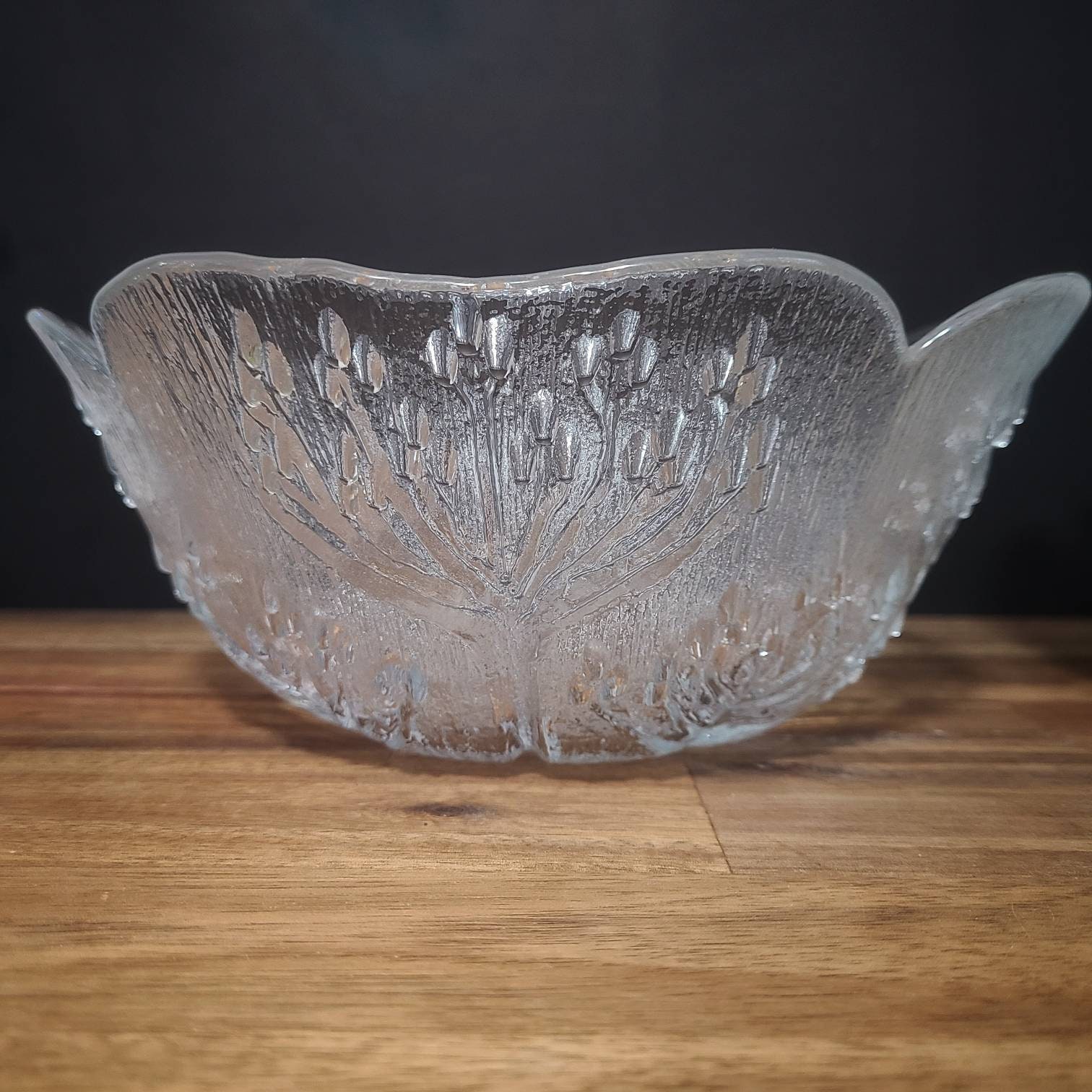 Dansk Floriform Clear Glass Bowl Set Pertti Kallioinen Mid Etsy