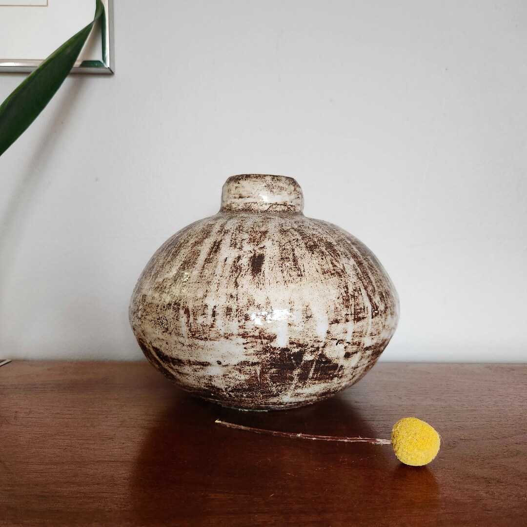 Signed Mid Century Modern Studio Art Pottery Vase - Etsy