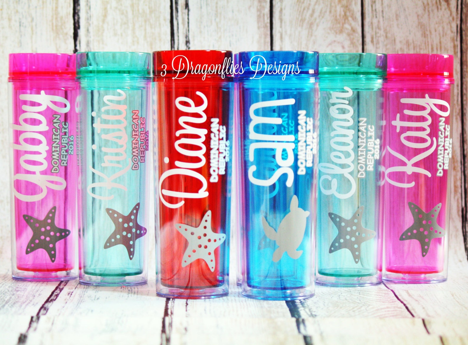 Beach Tumblers Family Vacation Tumblers Group Tumblers Name Etsy