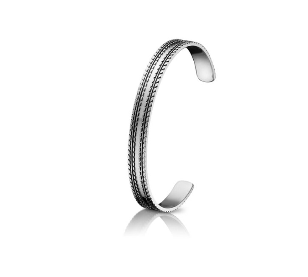 Large Unisex Silver Cuff Bracelet, Men's Silver Cuff Bracelet, Bracelet