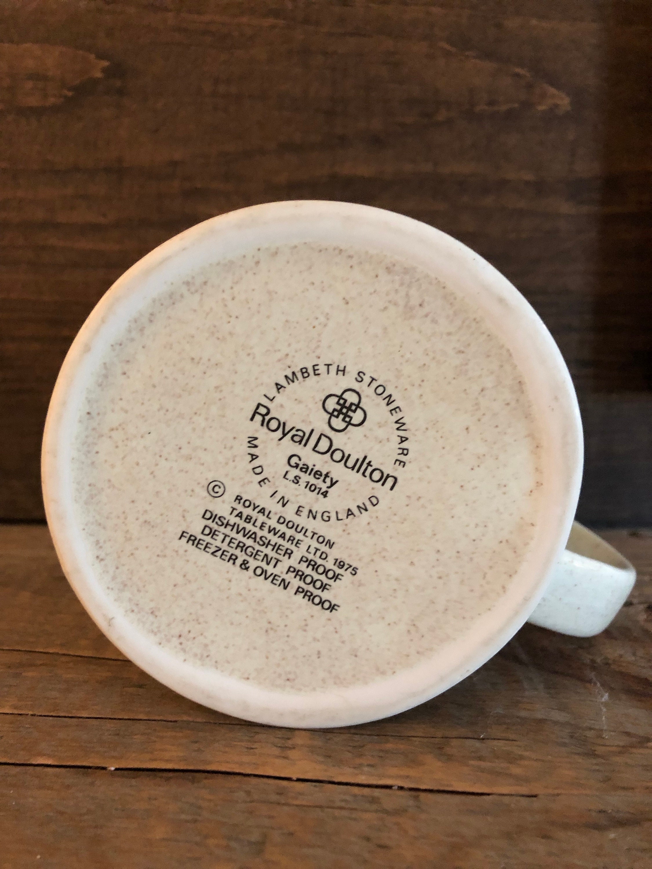 Royal Doulton Gaiety Lambethware Stoneware Milk Cream Pitcher 1975