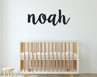Custom Metal Name Sign | Nursery Wall Decor, Baby Shower Gift