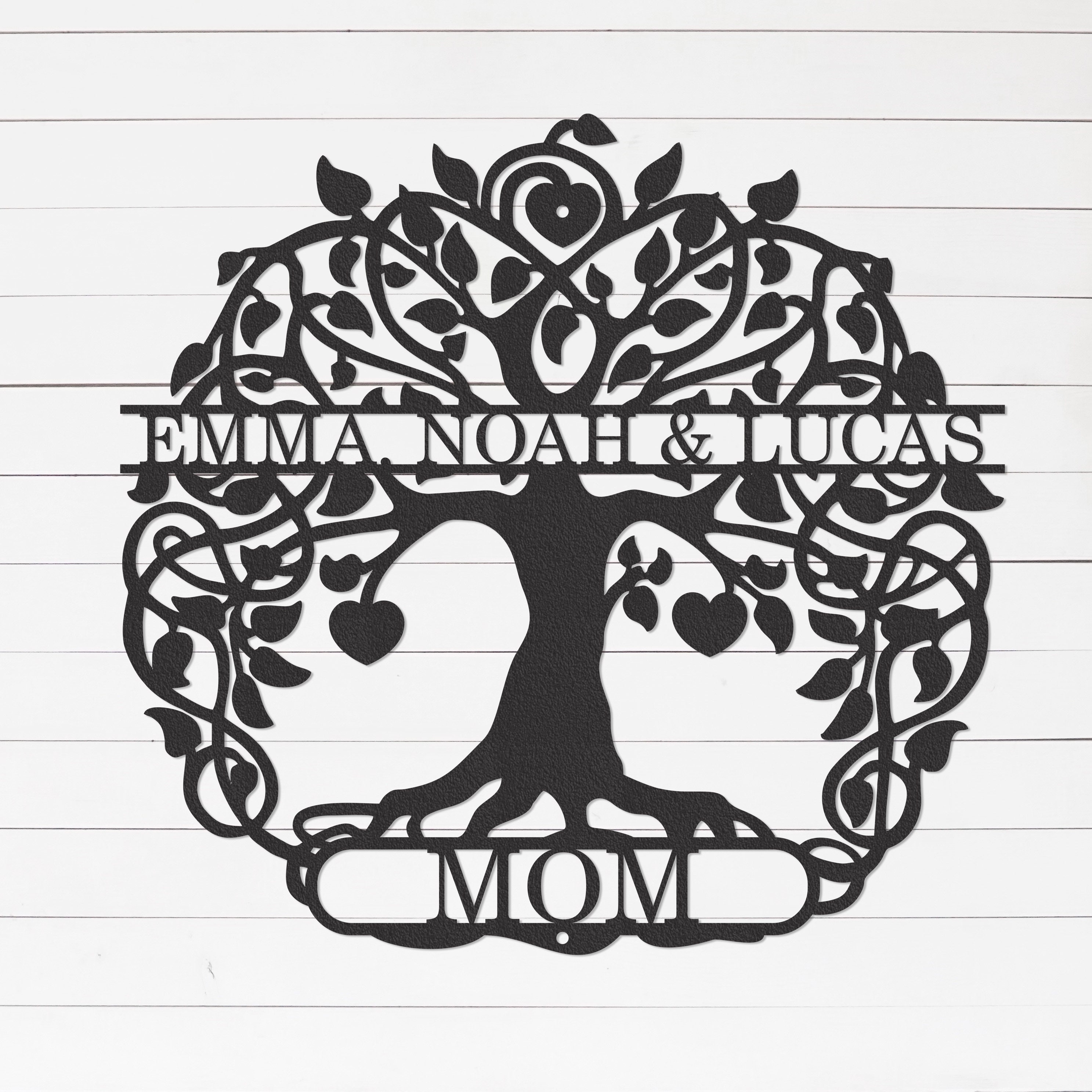 Custom Family Tree Sign | Mother's Day Gift | Mom Gifts | Family Tree With Names | Gifts For Mom | Christmas Gift Ideas For Mom | Wall Art