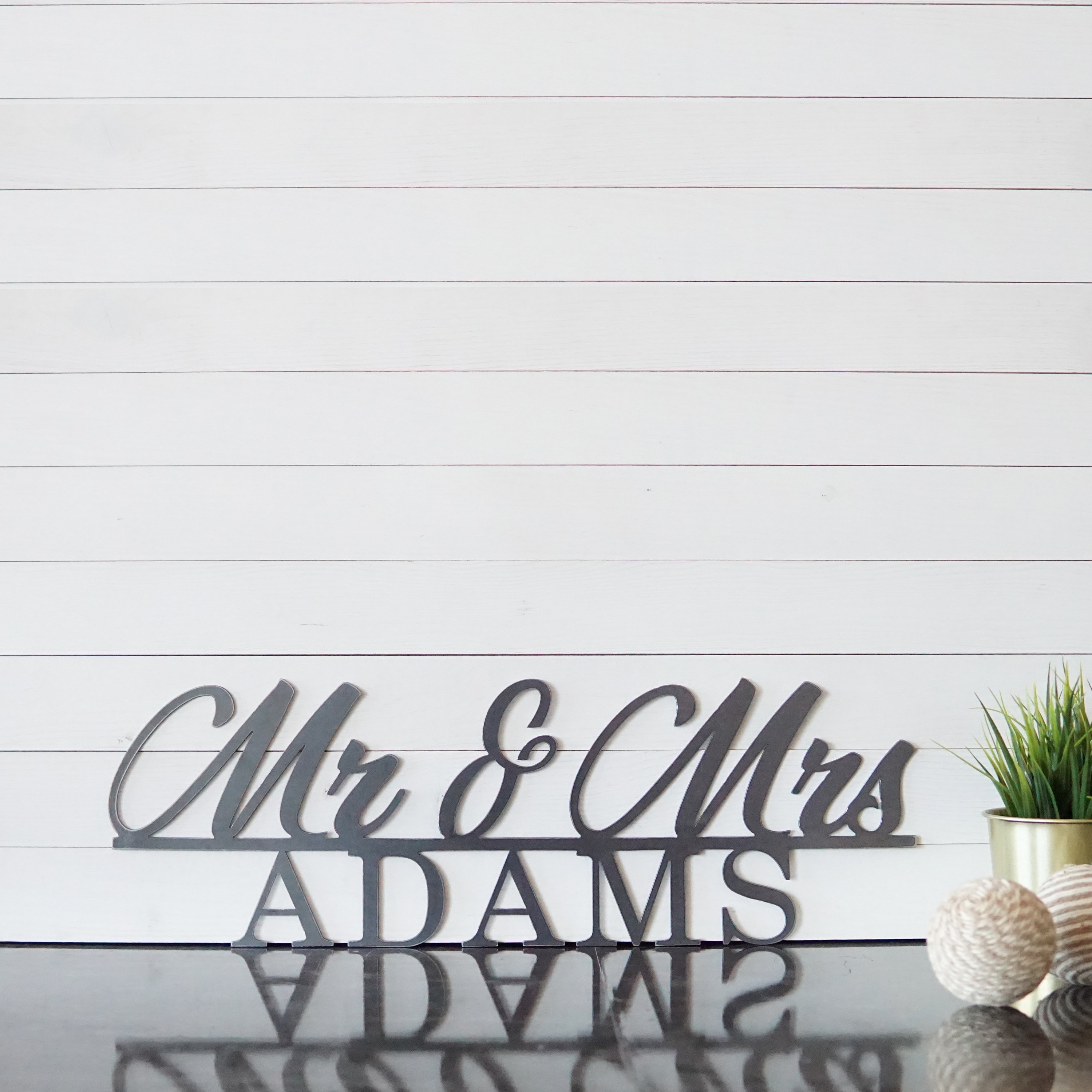 Custom Metal Mr And Mrs Sign | Wedding Gift | Wedding Anniversary Gift | Bridal Shower Gift | Anniversary Gift | Wall Decor | Unique Gifts