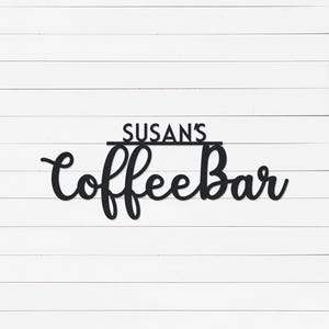 Personalized Coffee Sign | Coffee Bar Sign | Kitchen Sign | Coffee Station Sign | Kitchen Decor | Coffee Lovers Gift | Metal Sign