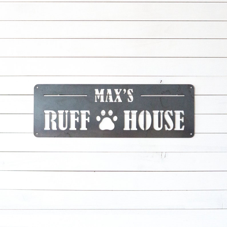 Custom Dog House Sign Dog Sign Personalized Dog Sign Etsy