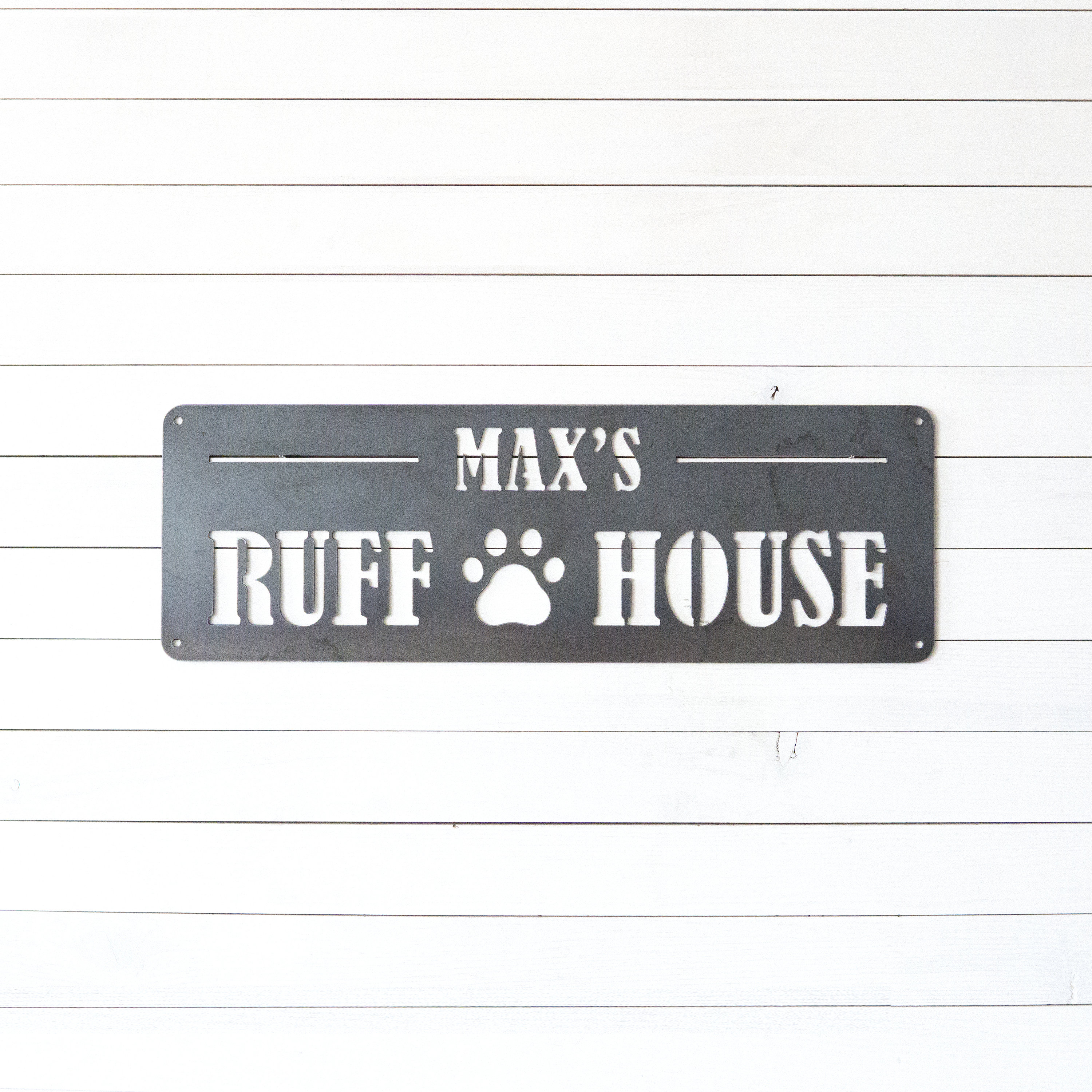 Custom Dog House Sign | Dog Sign | Personalized Dog Sign | Metal Dog Sign | Gifts For Dog Owners | Gifts For Dog Lovers | Custom Dog Gifts