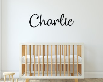 Custom Metal Name Sign | Nursery Wall Decor, Baby Shower Gift