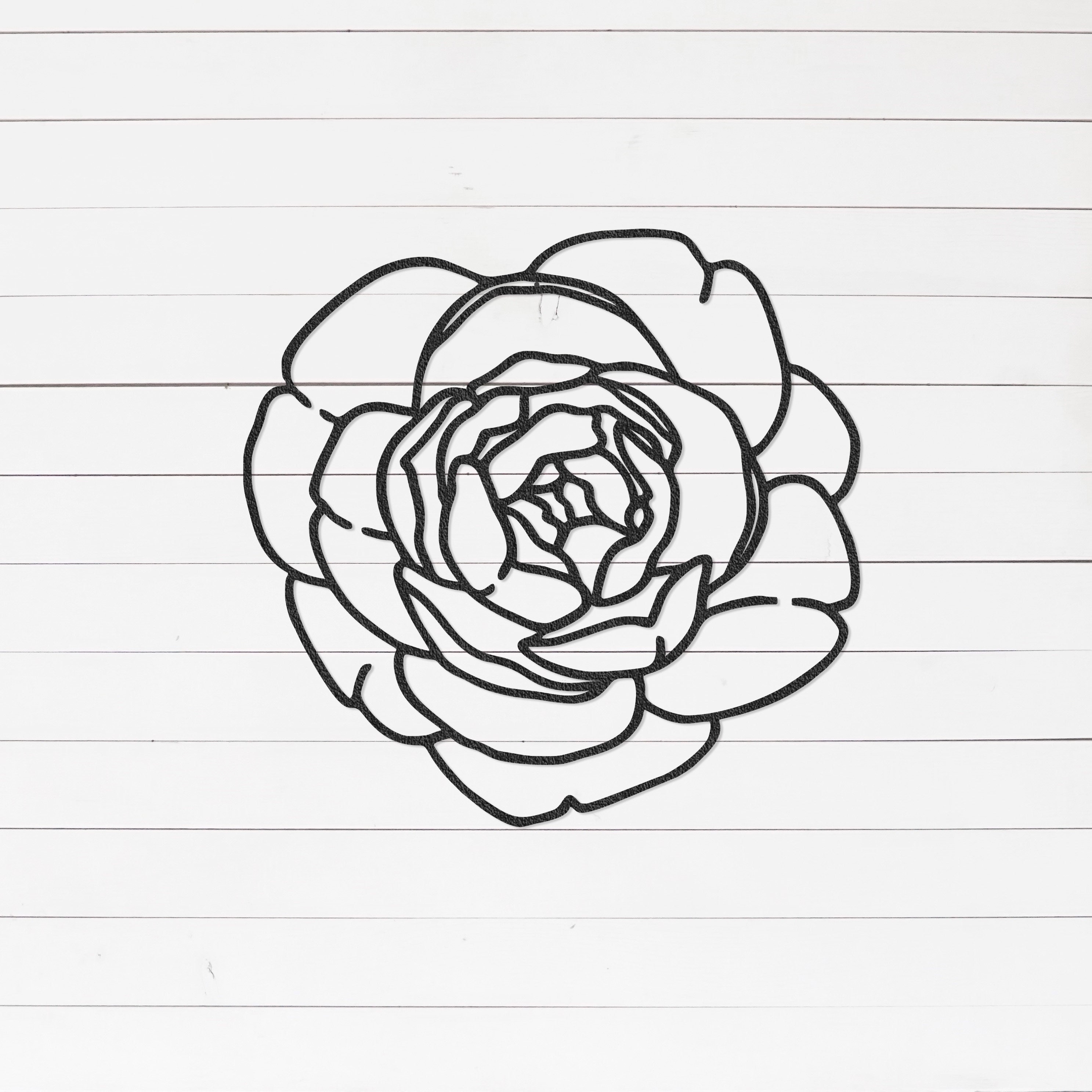 Camellia Flower Sign | Valentine's Day Gift | Mother's Day Gift | Wall Art | Flower Art