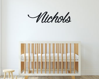 Custom Metal Name Sign | Nursery Wall Decor, Baby Shower Gift