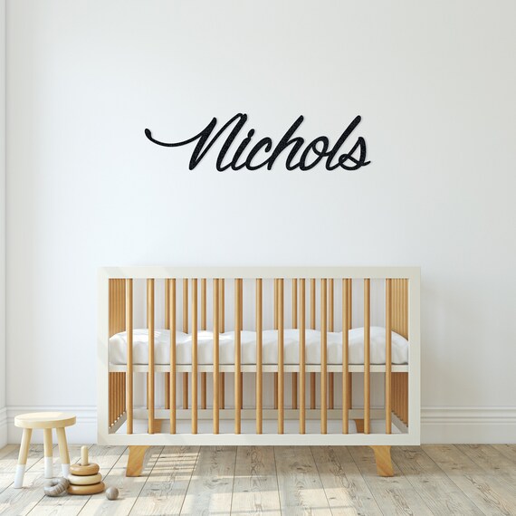 Custom Metal Name Sign | Nursery Wall Decor, Baby Shower Gift