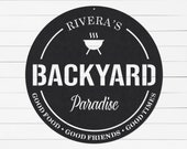 Personalized BBQ Sign: Custom Outdoor Kitchen Decor Metal Wall Art