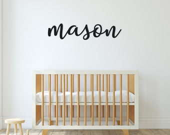 Custom Metal Name Sign | Nursery Wall Decor, Baby Shower Gift