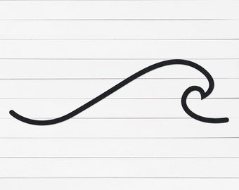 Metal Wave Wall Art | Rustic Beach Decor