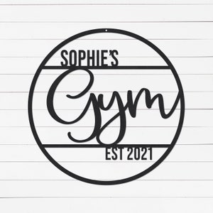 Custom Home Gym Sign | Workout Room Sign | Gym Signs For Home Gym | Gift For Gym Lovers | Fitness Gifts | Workout Gifts | Metal Wall Art