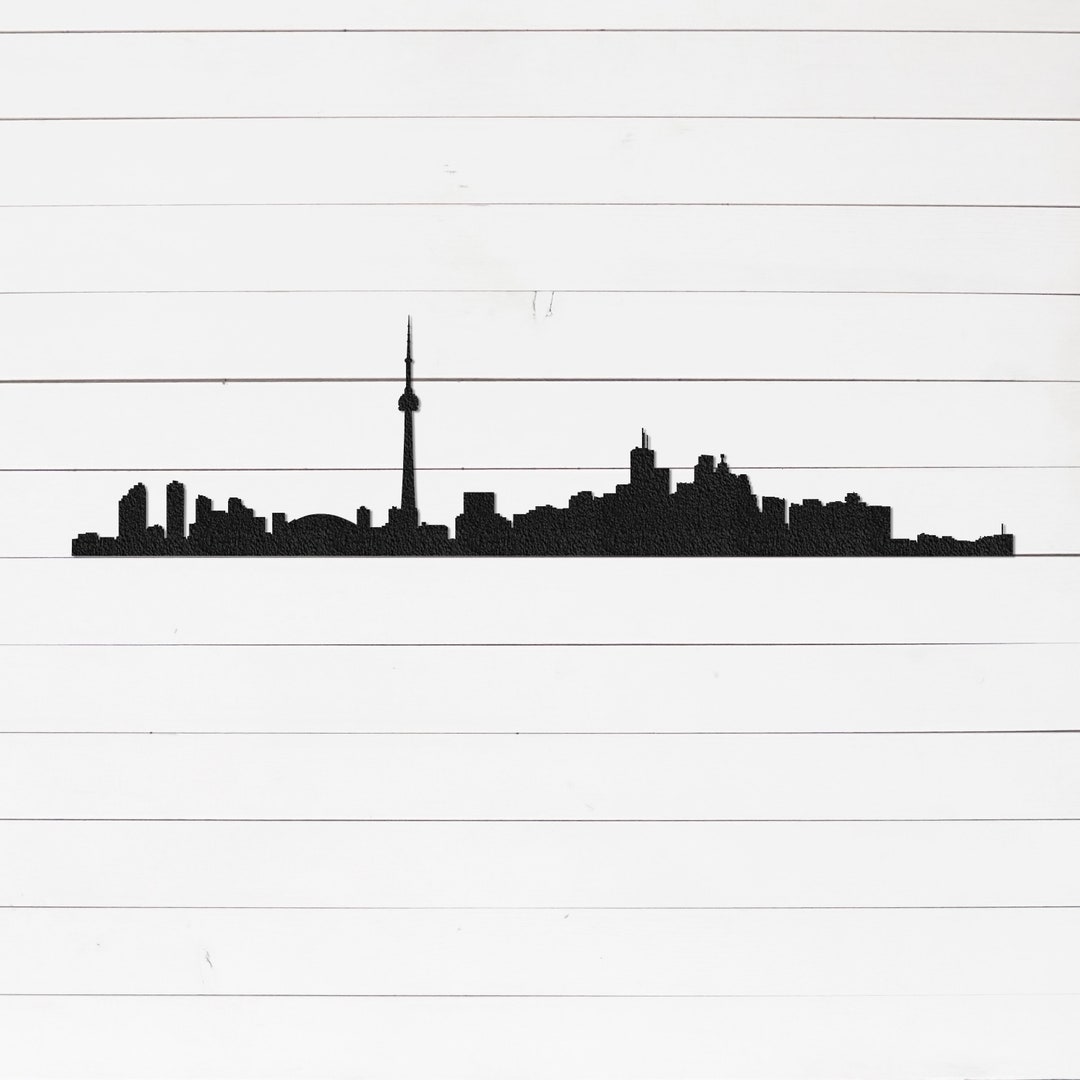 Toronto Skyline Wall Art City Skyline Wall Art Cityscape Etsy Canada