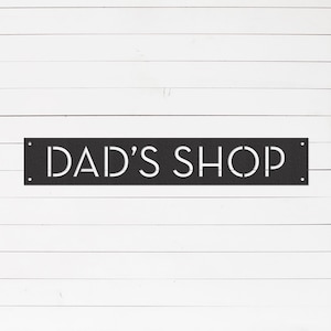 Dad&#39;s Garage Sign | Dad&#39;s Garage Sign | Metal Garage Sign | Garage Cave Sign | Fathers Day Gift | Anniversary Gift | Gifts for Dad