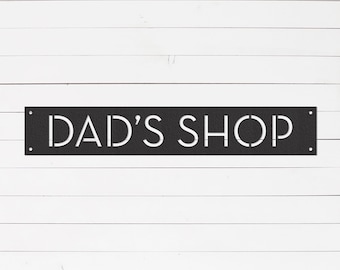 Dad's Garage Metal Sign | Father's Day Gift