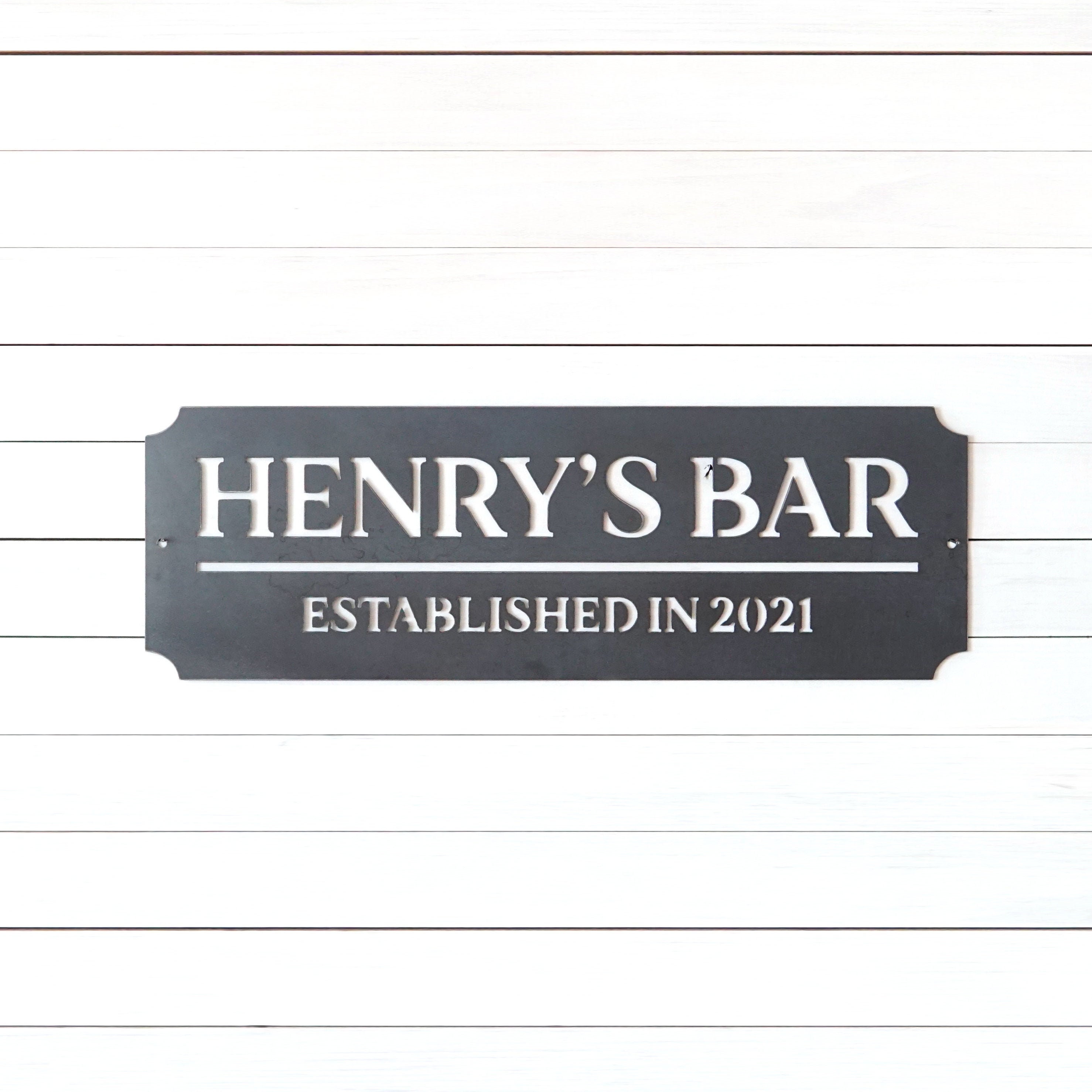 Custom Bar Sign | Home Bar Sign | Man Cave Sign | Personalized Bar Sign | Pub Sign | Metal Sign | Anniversary Gift | Gifts for Dad